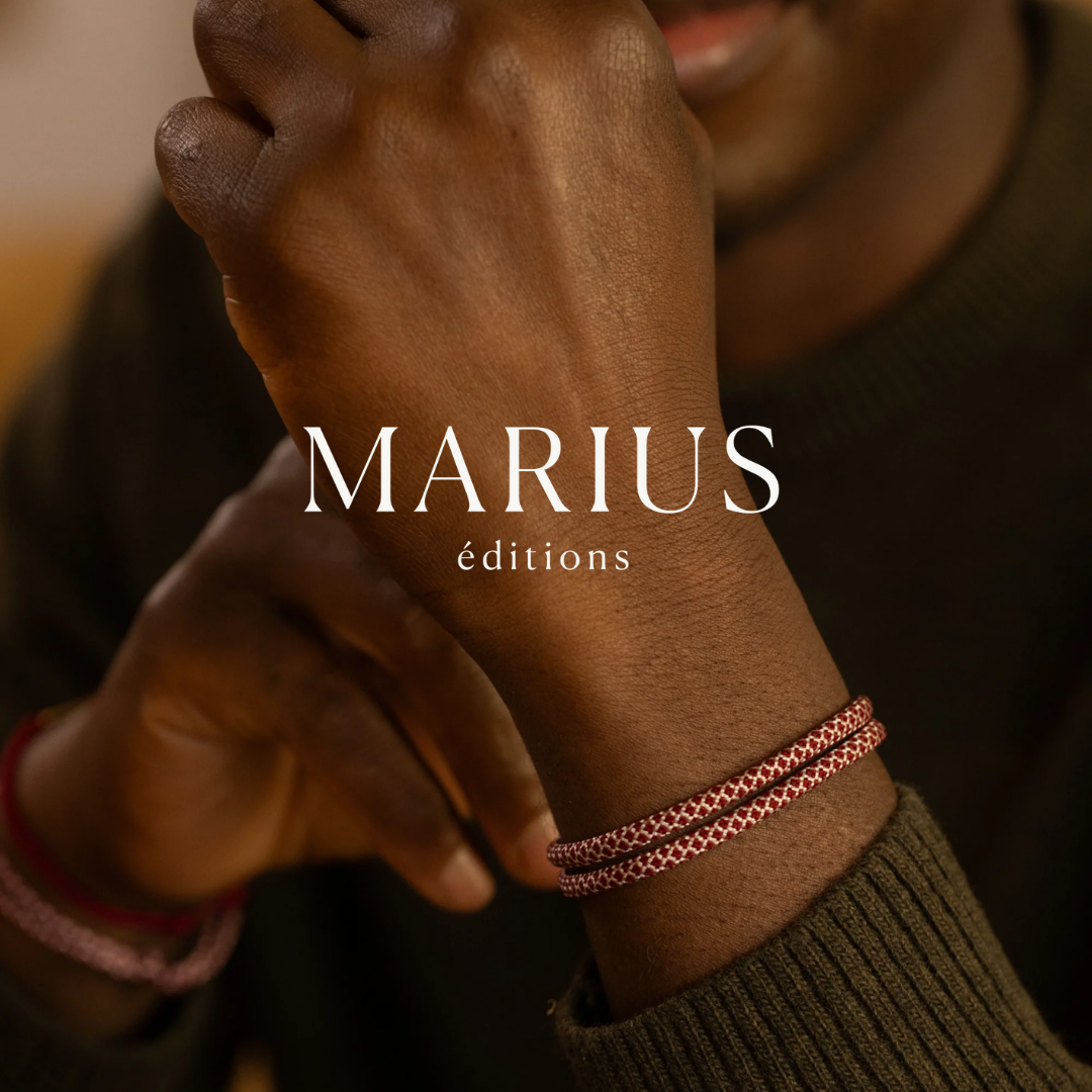Bracelet homme cordon : les cordons Marius Éditions