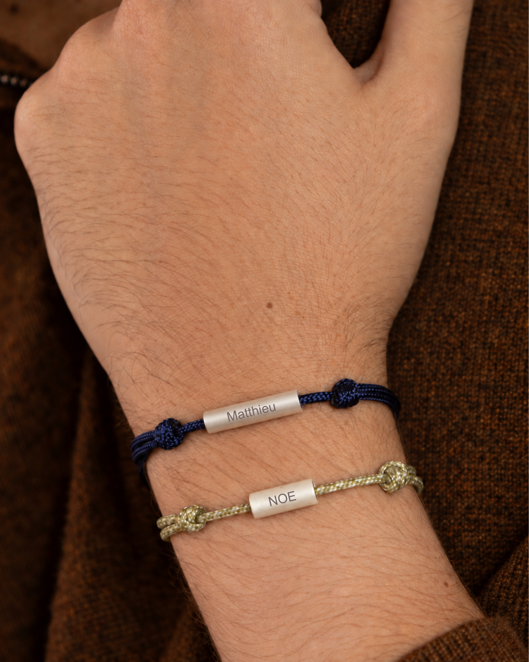 Paulin | Argent | Bleu nuit