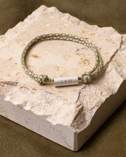Auguste | Argent | Vert & Écru