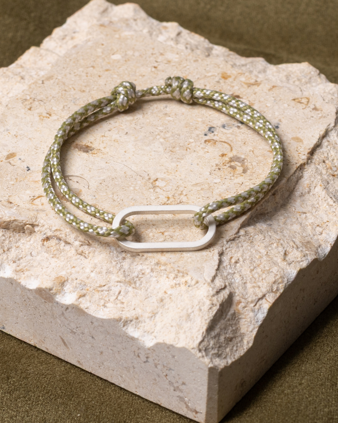 Régis | Argent | Vert & Écru