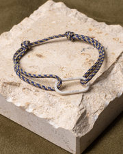 Régis | Argent | Bleu marine & Écru
