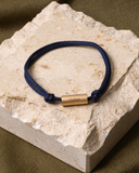 Auguste | Plaqué or | Bleu nuit