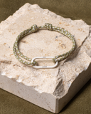 Régis | Argent | Vert & Écru