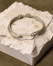 Régis | Argent | Vert & Écru