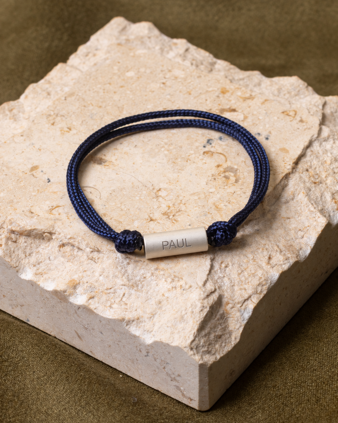 Auguste | Argent | Bleu nuit