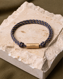 Auguste | Plaqué or | Bleu marine & Écru